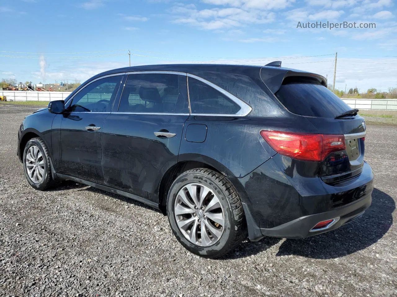 2016 Acura Mdx Technology Black vin: 5FRYD4H4XGB504099