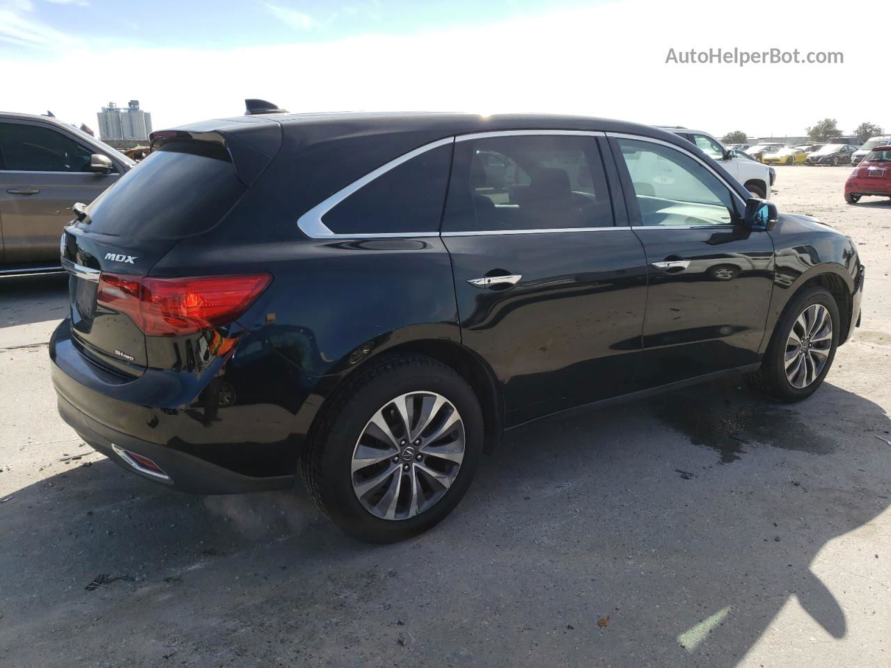 2016 Acura Mdx Technology Black vin: 5FRYD4H63GB048061