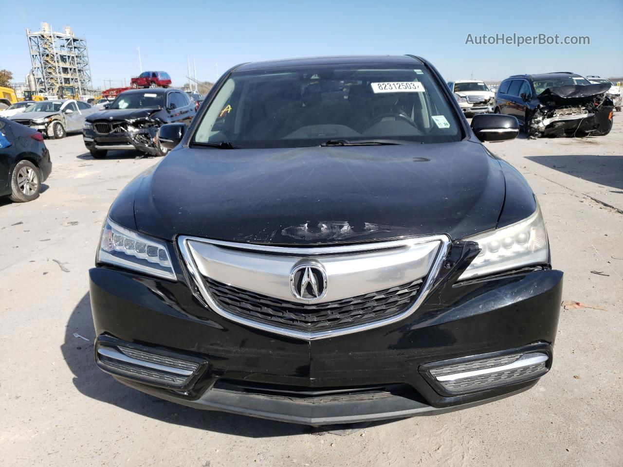 2016 Acura Mdx Technology Черный vin: 5FRYD4H63GB048061