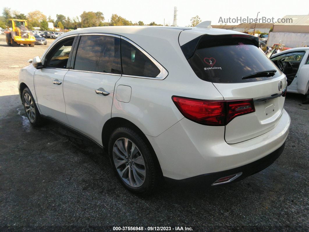 2016 Acura Mdx W/tech/entertainment/w/tech/entertainment/acurawatch Plus White vin: 5FRYD4H65GB010220