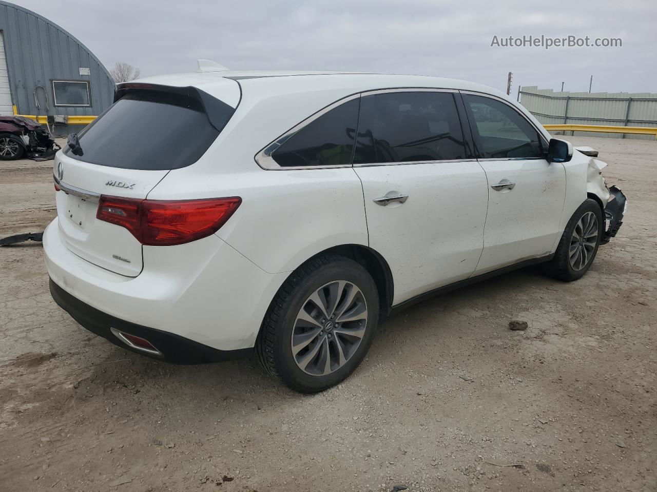 2016 Acura Mdx Technology Beige vin: 5FRYD4H65GB026238