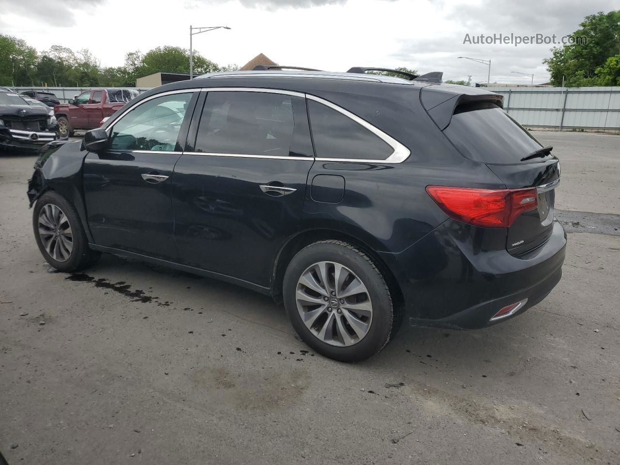 2016 Acura Mdx Technology Black vin: 5FRYD4H66GB008671