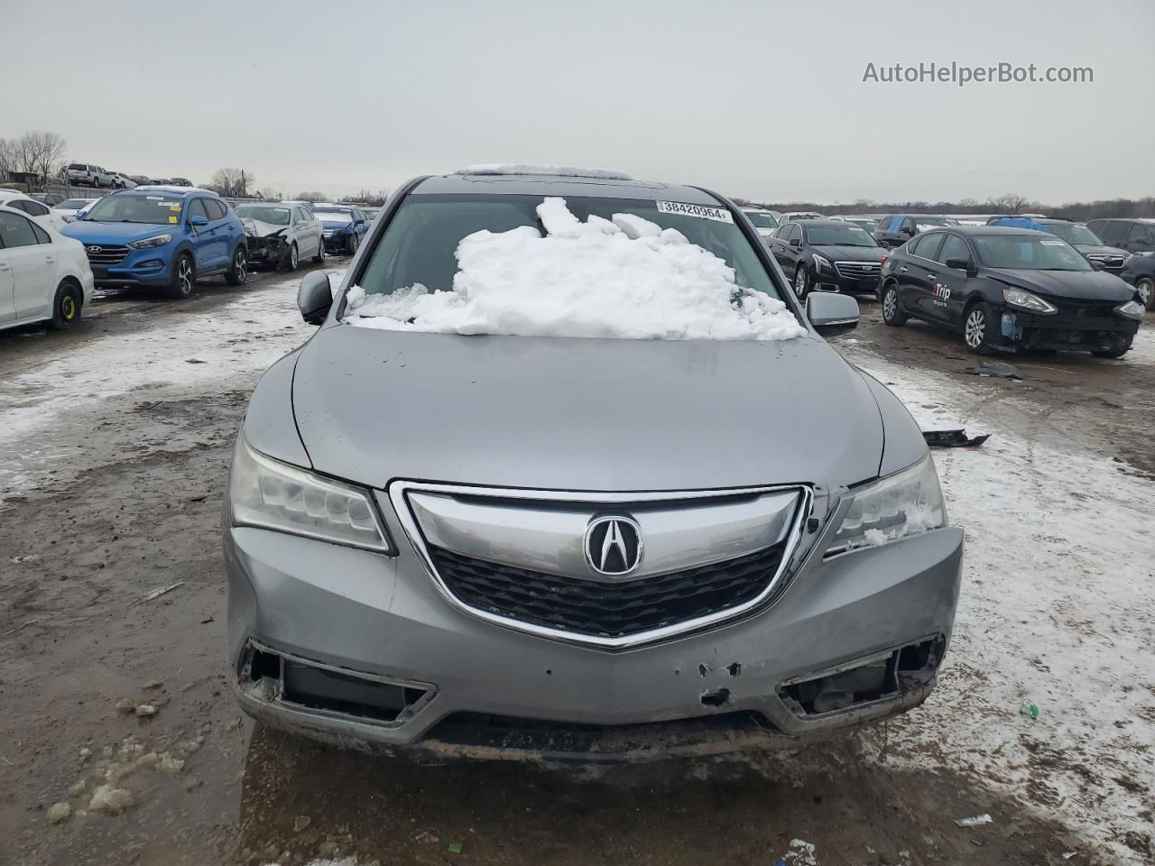 2016 Acura Mdx Technology Серый vin: 5FRYD4H66GB044828