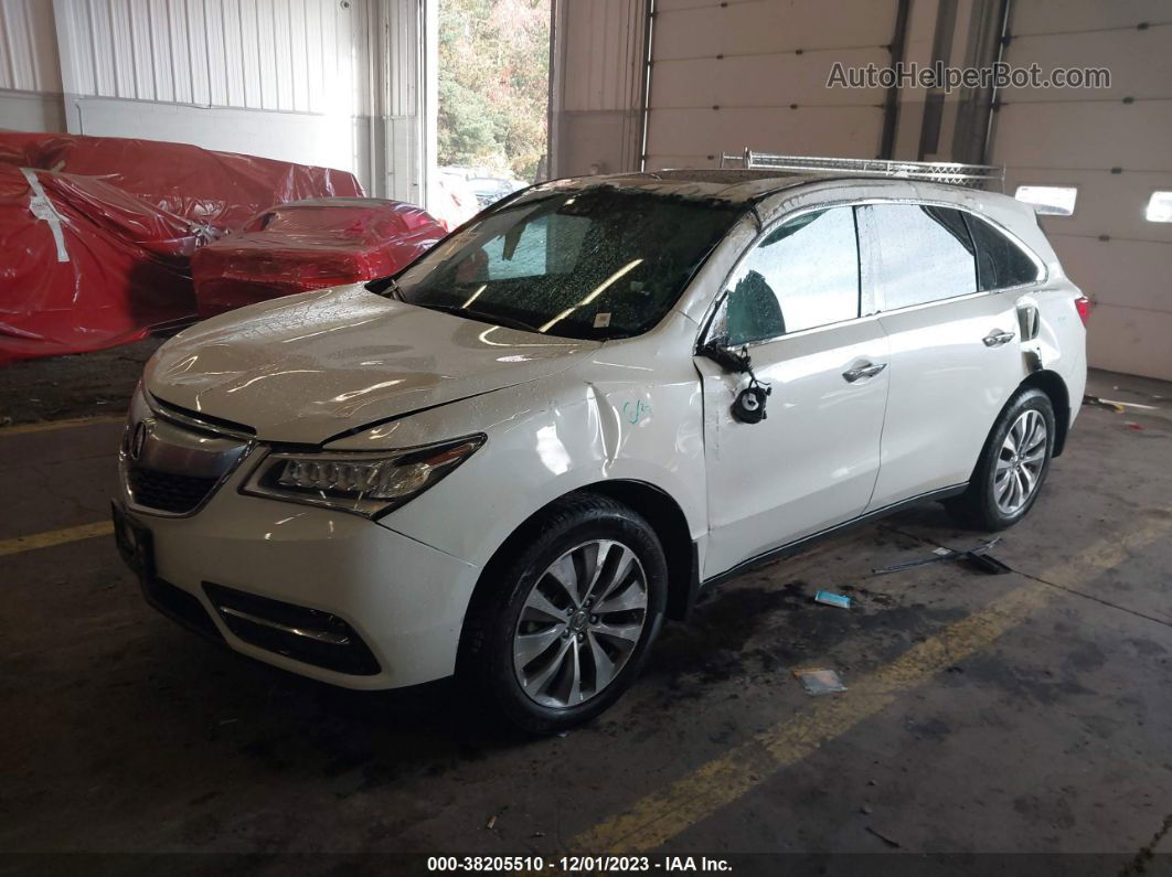 2016 Acura Mdx W/tech/entertainment/w/tech/entertainment/acurawatch Plus White vin: 5FRYD4H68GB001155