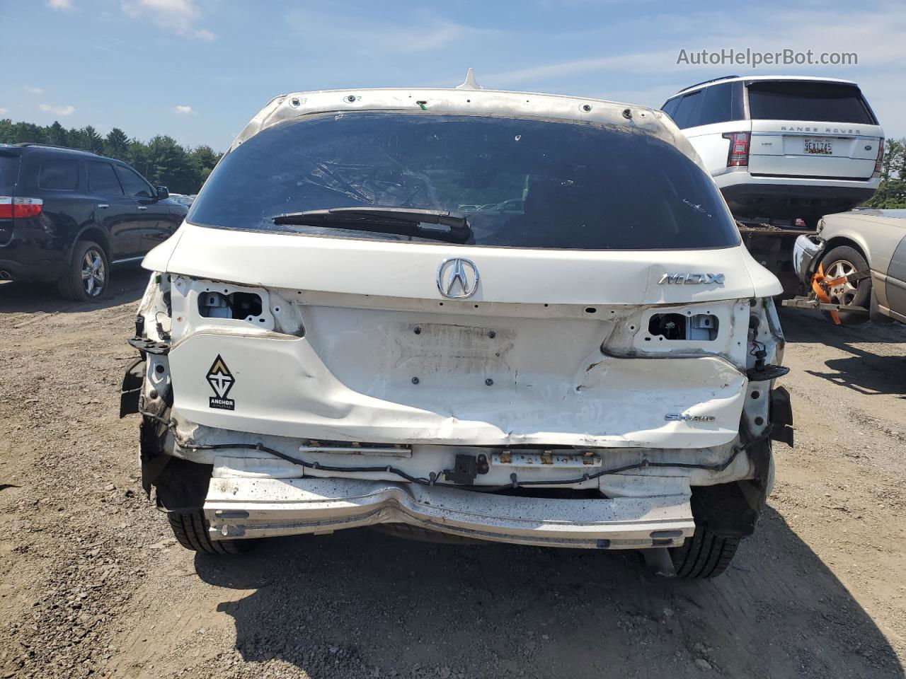 2016 Acura Mdx Technology White vin: 5FRYD4H68GB062876