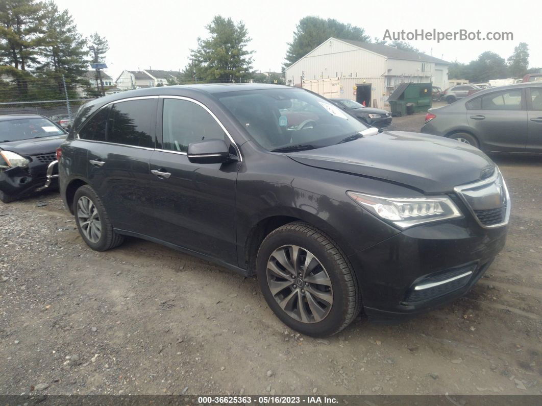 2016 Acura Mdx W/tech/entertainment/w/tech/entertainment/acurawatch Plus Серый vin: 5FRYD4H69GB016828