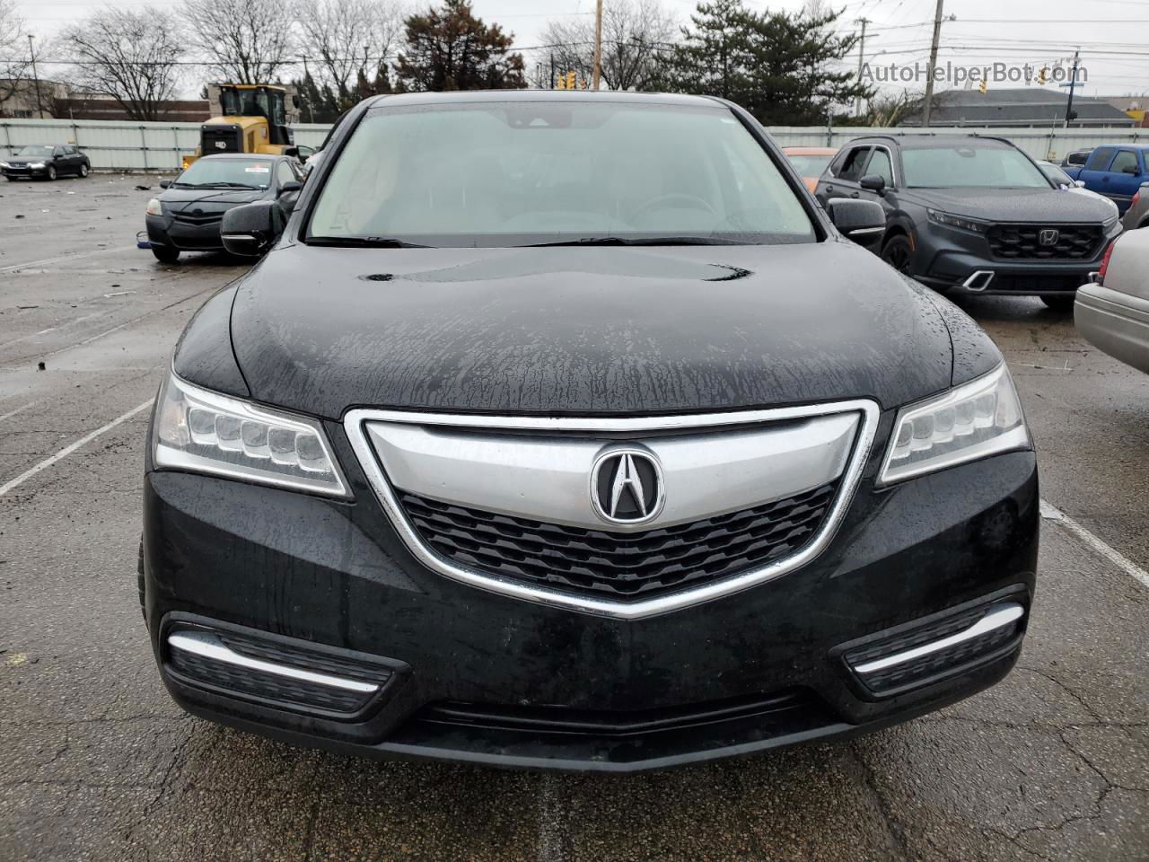 2016 Acura Mdx Technology Black vin: 5FRYD4H6XGB038613