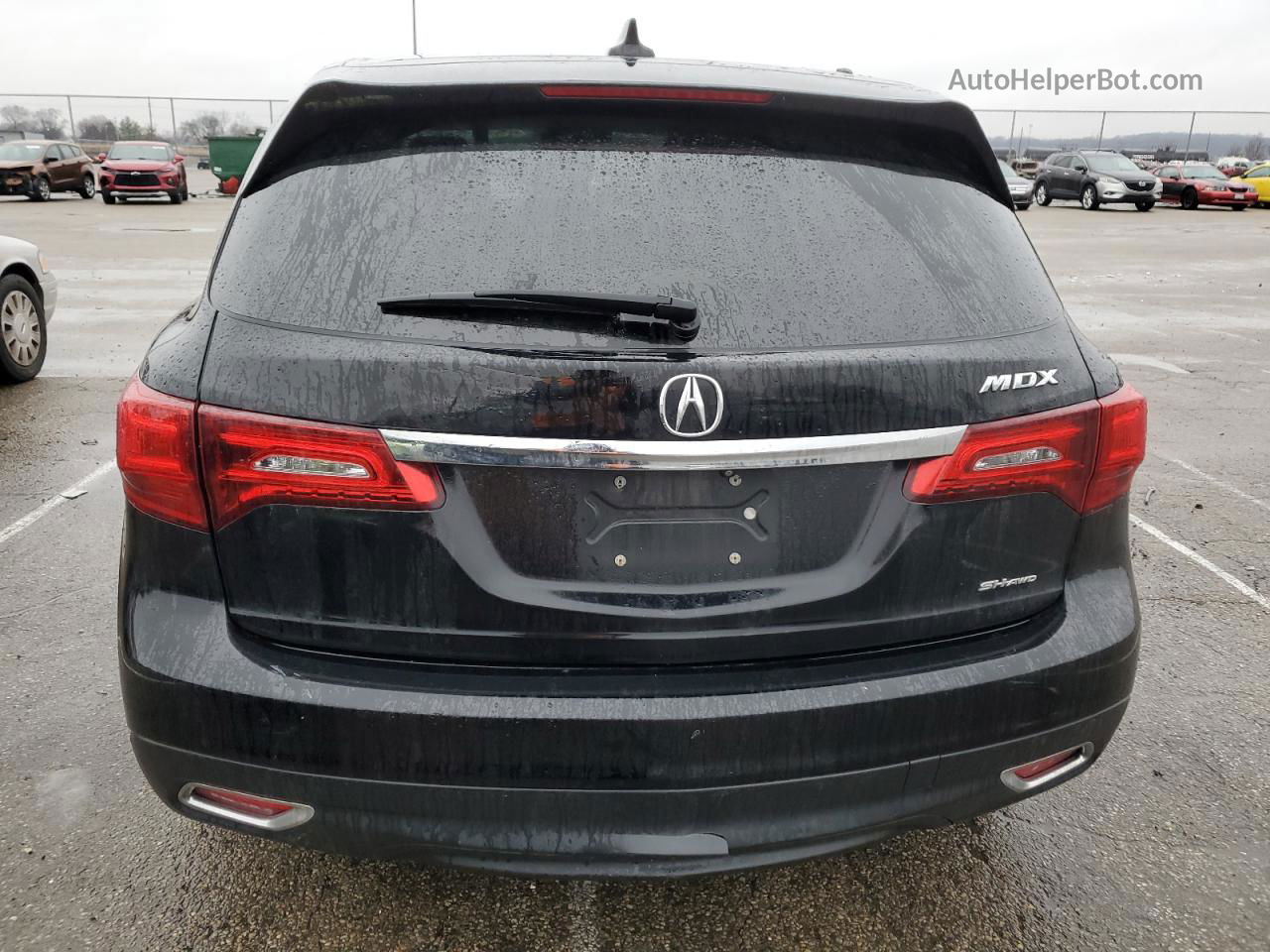 2016 Acura Mdx Technology Black vin: 5FRYD4H6XGB038613