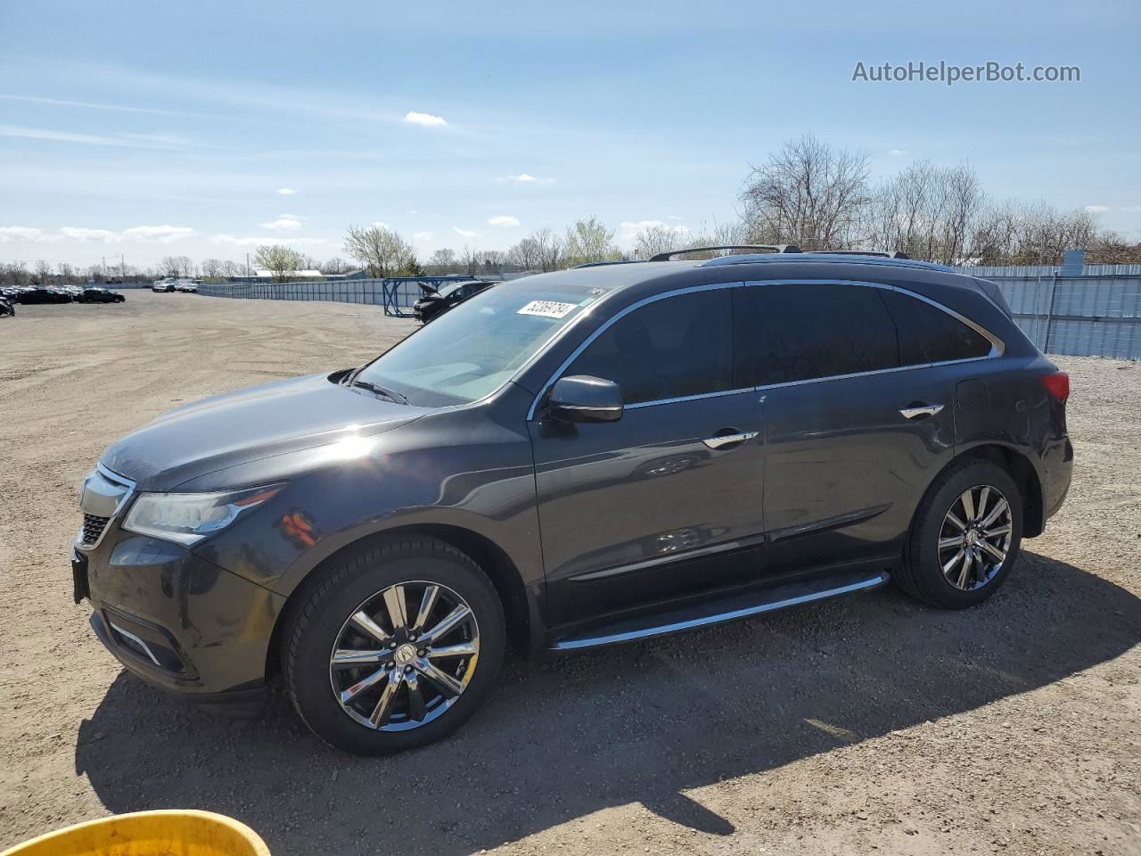 2016 Acura Mdx Elite Gray vin: 5FRYD4H8XGB501285