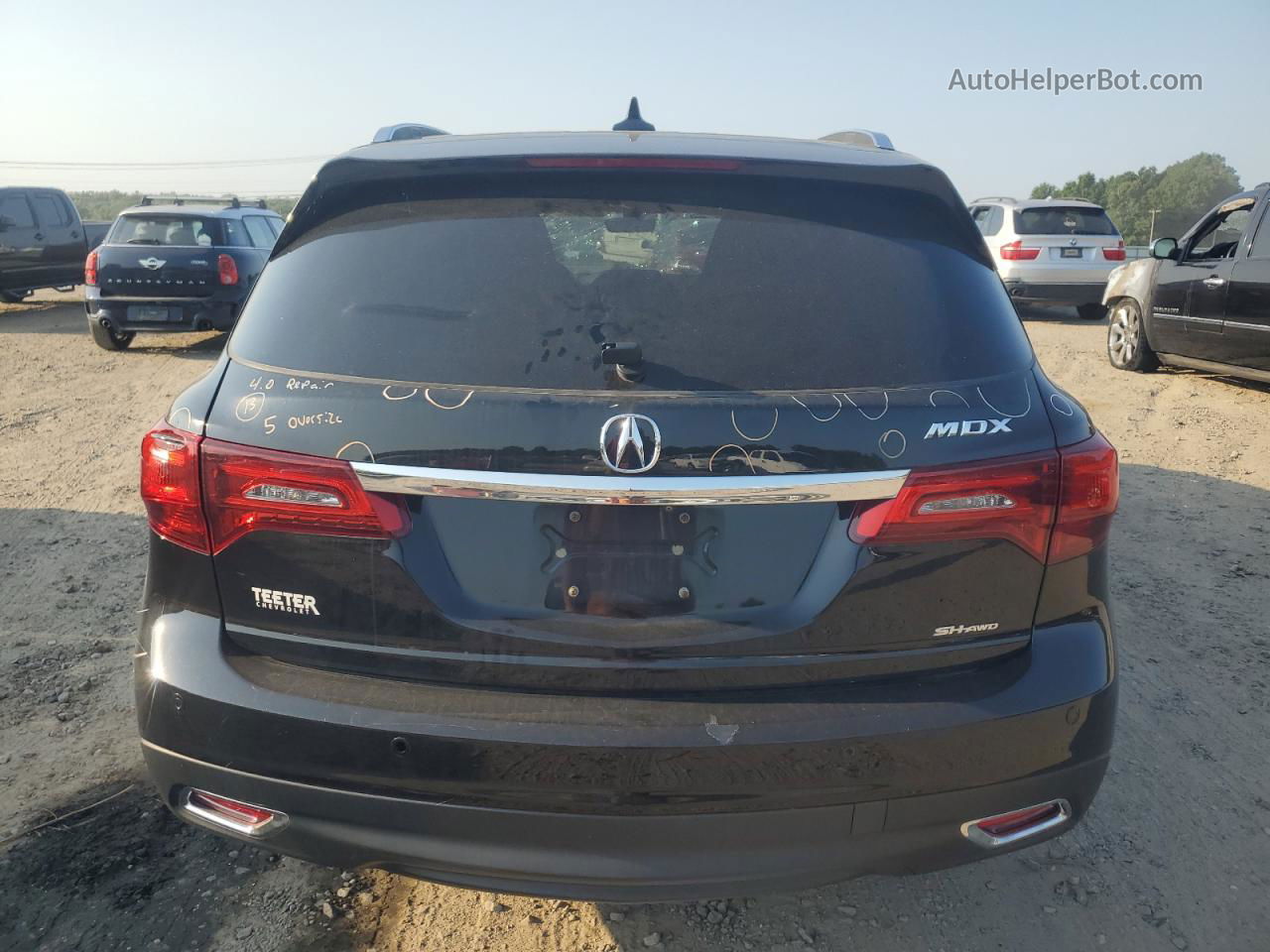 2016 Acura Mdx Advance Black vin: 5FRYD4H91GB042737