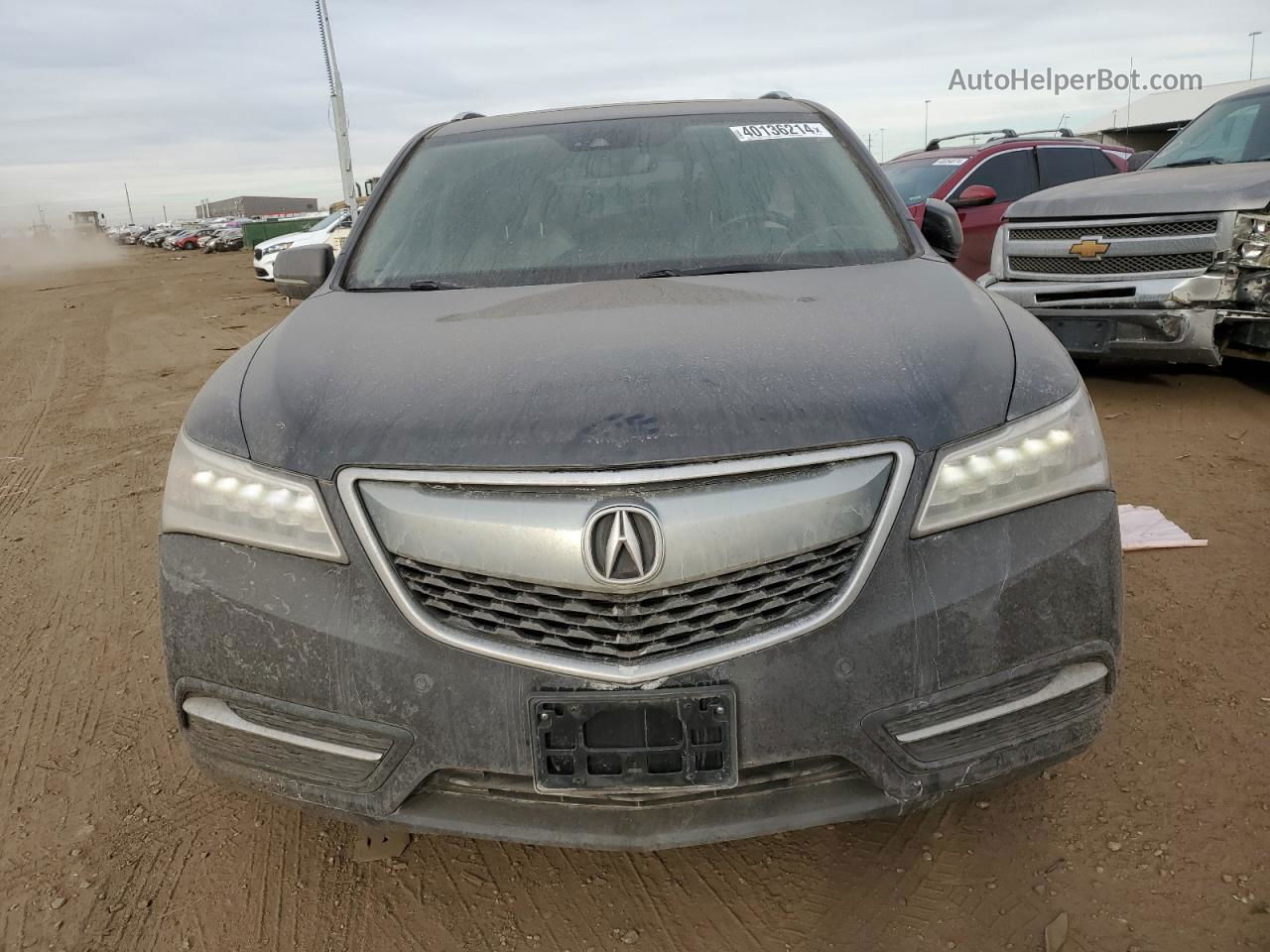 2016 Acura Mdx Advance Черный vin: 5FRYD4H91GB052264