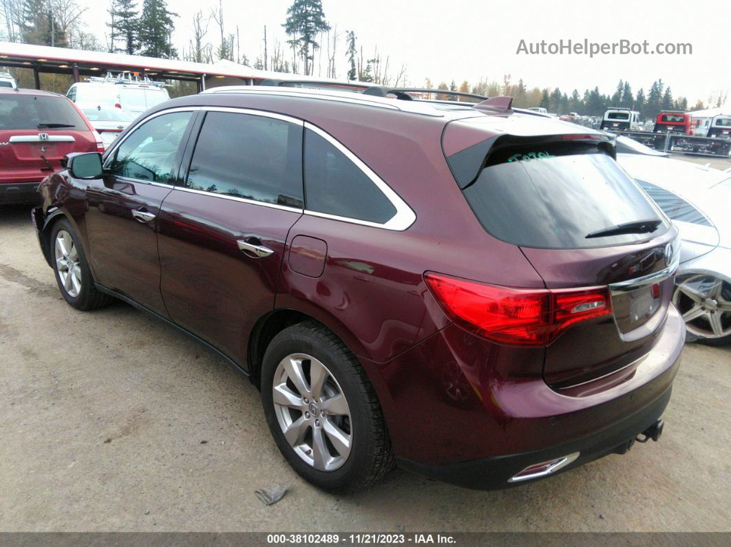 2016 Acura Mdx Advance   Entertainment Красный vin: 5FRYD4H91GB060767