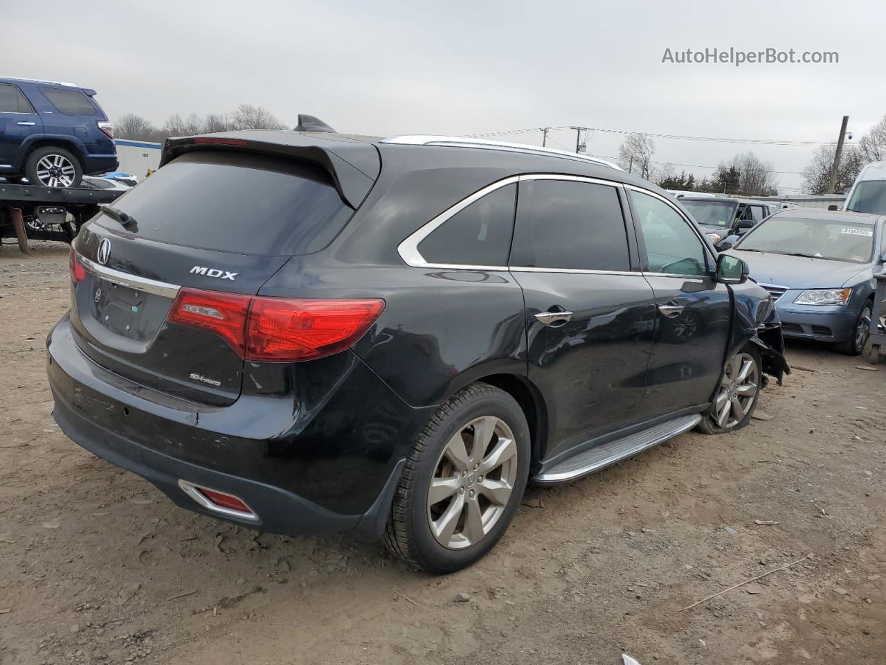 2016 Acura Mdx Advance Черный vin: 5FRYD4H92GB020438