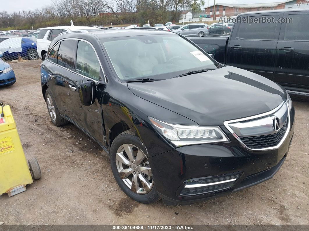 2016 Acura Mdx Advance   Entertainment Black vin: 5FRYD4H92GB032119