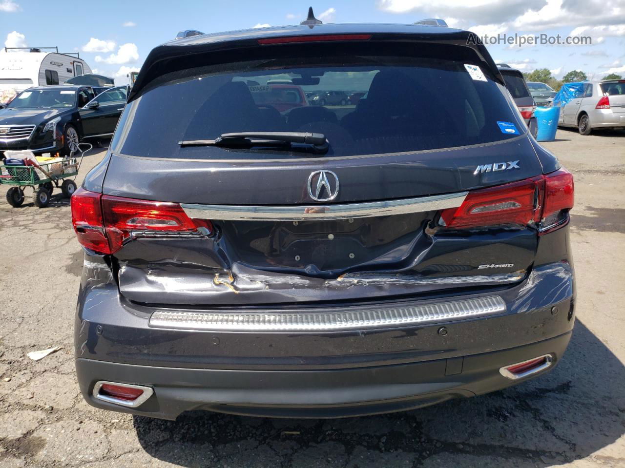 2016 Acura Mdx Advance Угольный vin: 5FRYD4H92GB043427