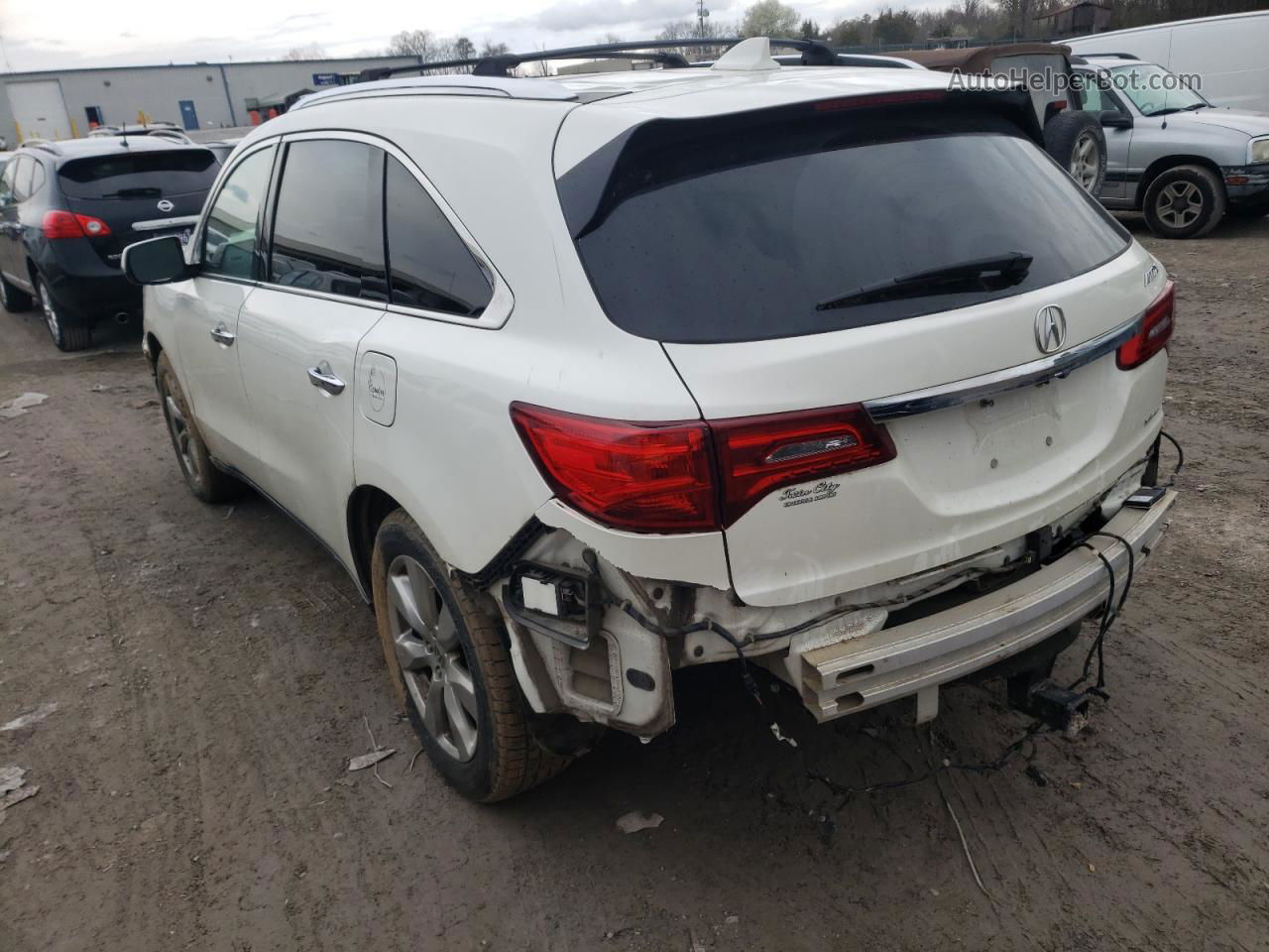 2016 Acura Mdx Advance Белый vin: 5FRYD4H92GB045260