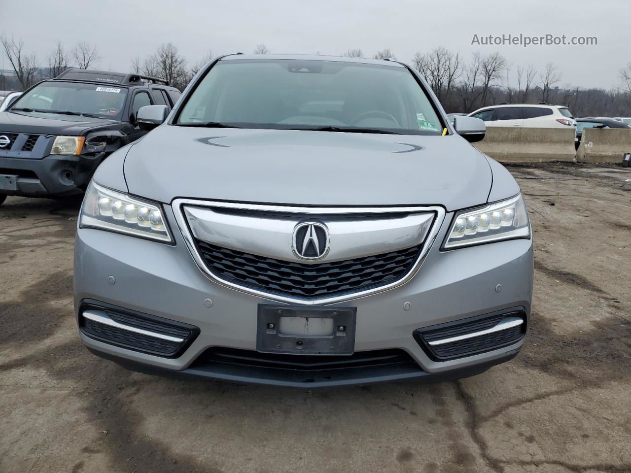 2016 Acura Mdx Advance Серебряный vin: 5FRYD4H92GB063015