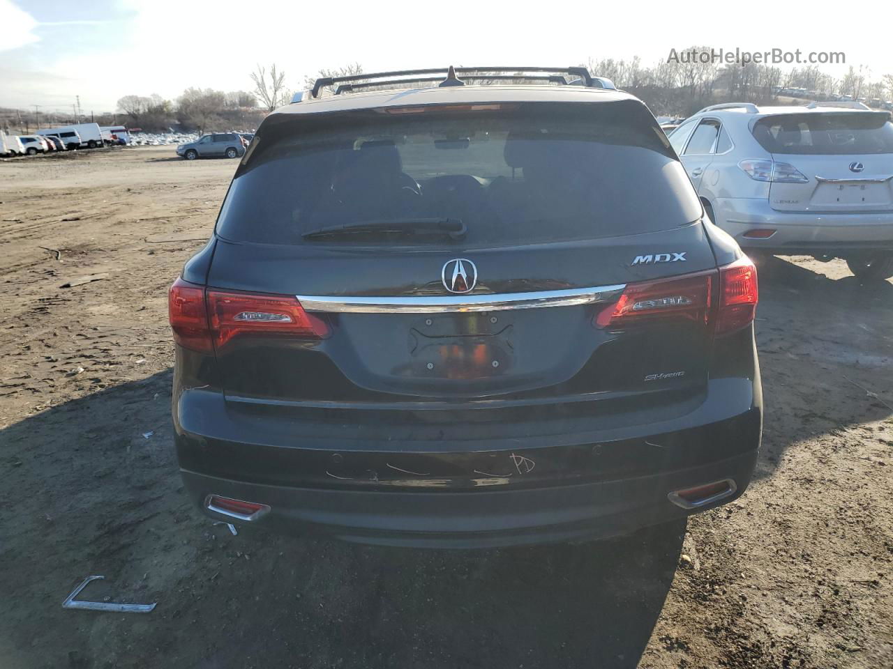 2016 Acura Mdx Advance Черный vin: 5FRYD4H93GB030279