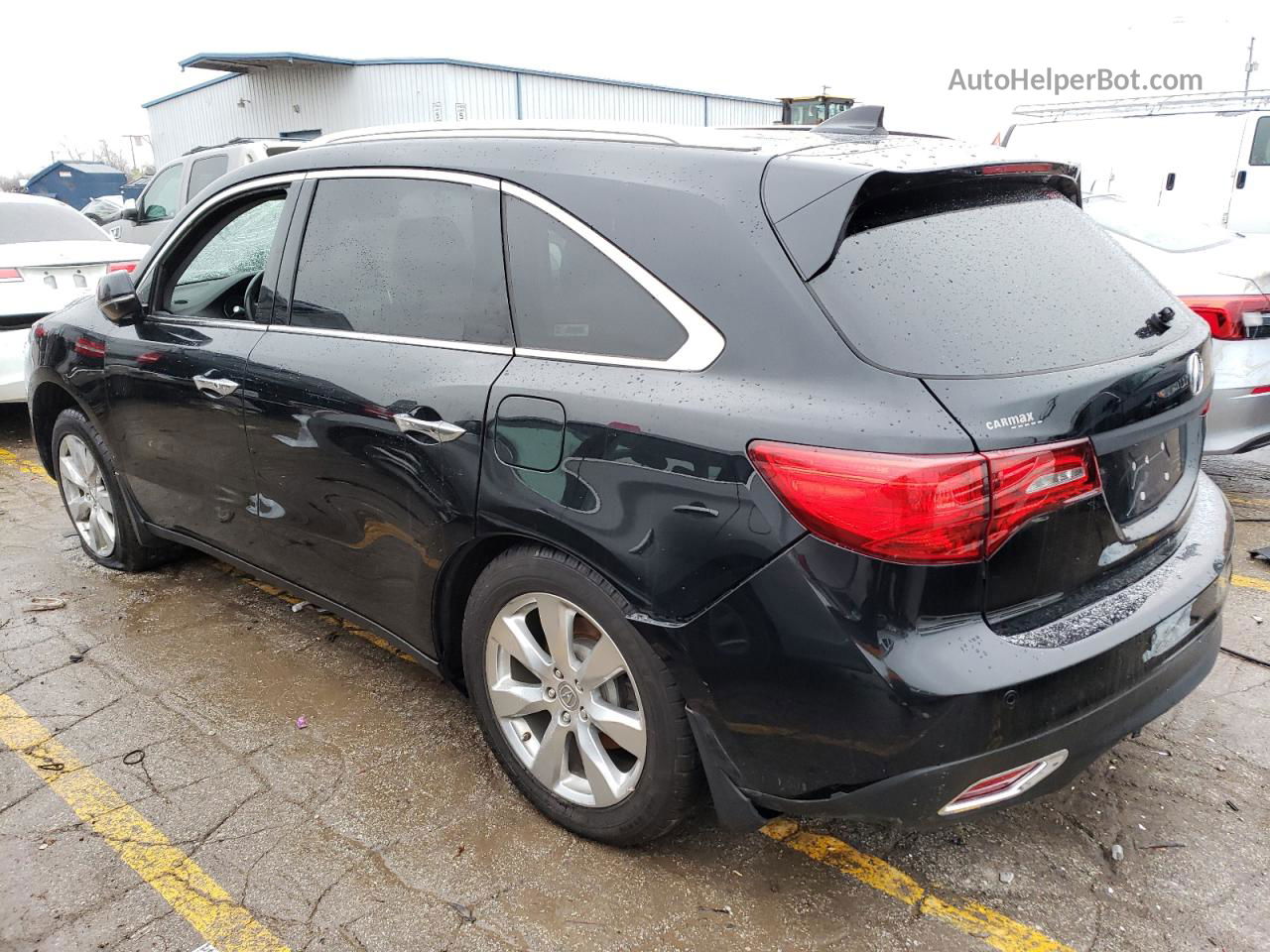 2016 Acura Mdx Advance Черный vin: 5FRYD4H93GB040309