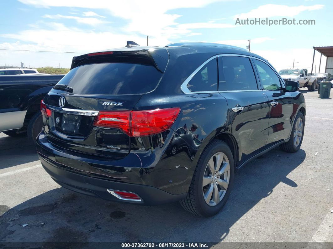 2016 Acura Mdx W/advance/w/advance Black vin: 5FRYD4H94GB041761