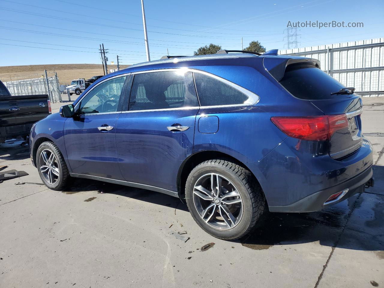 2016 Acura Mdx Advance Blue vin: 5FRYD4H94GB044109