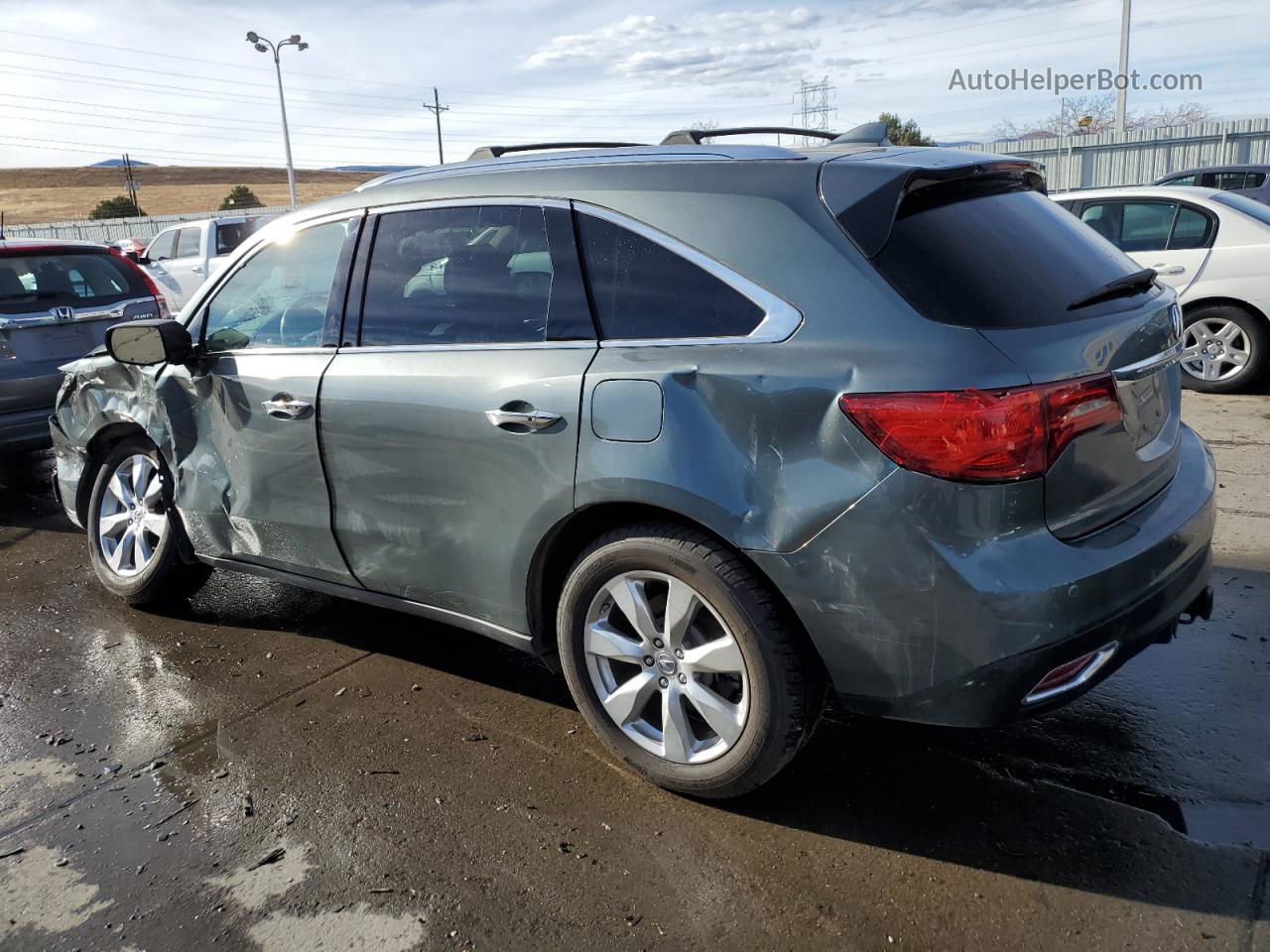 2016 Acura Mdx Advance Charcoal vin: 5FRYD4H94GB053439