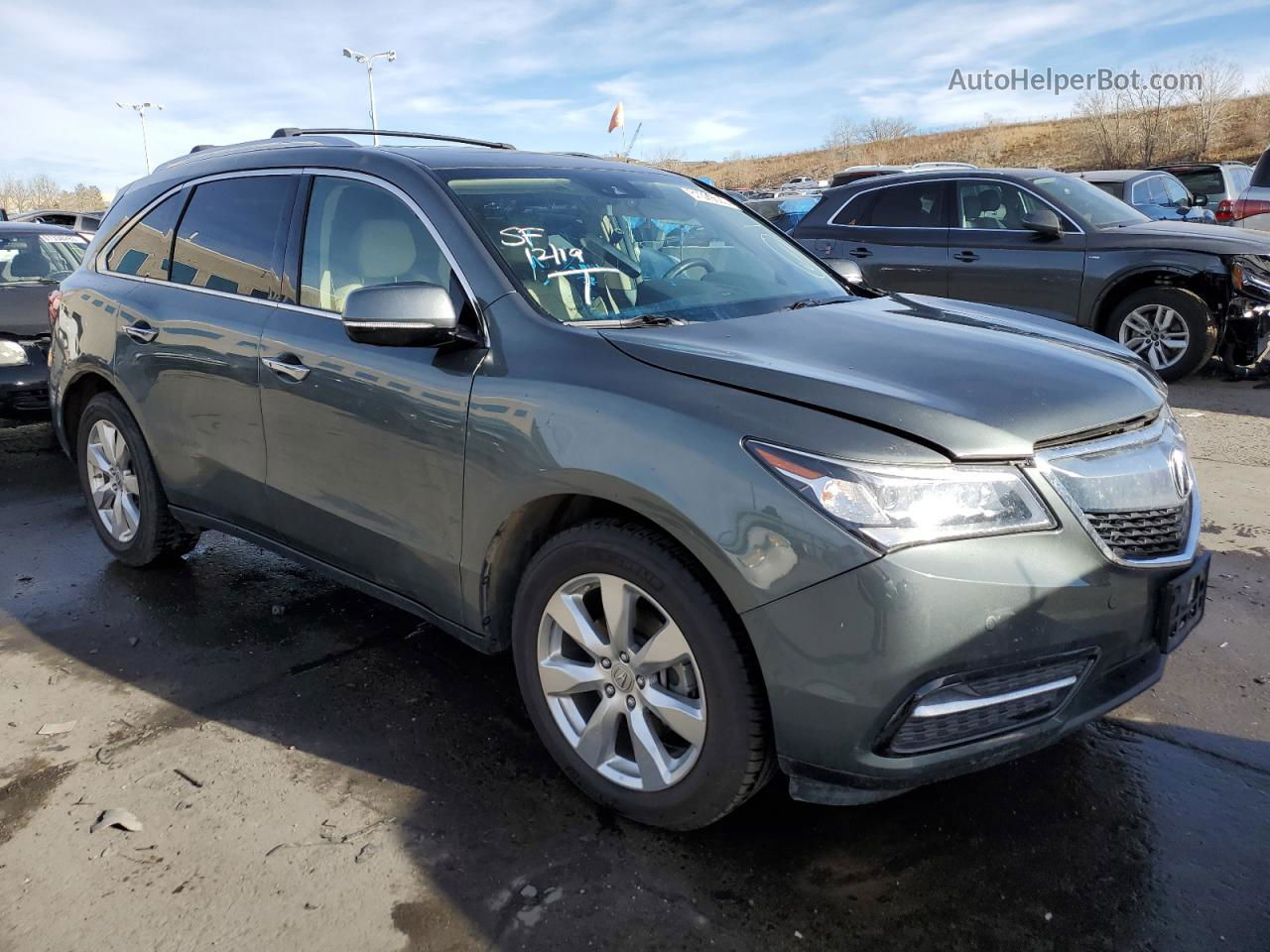 2016 Acura Mdx Advance Charcoal vin: 5FRYD4H94GB053439