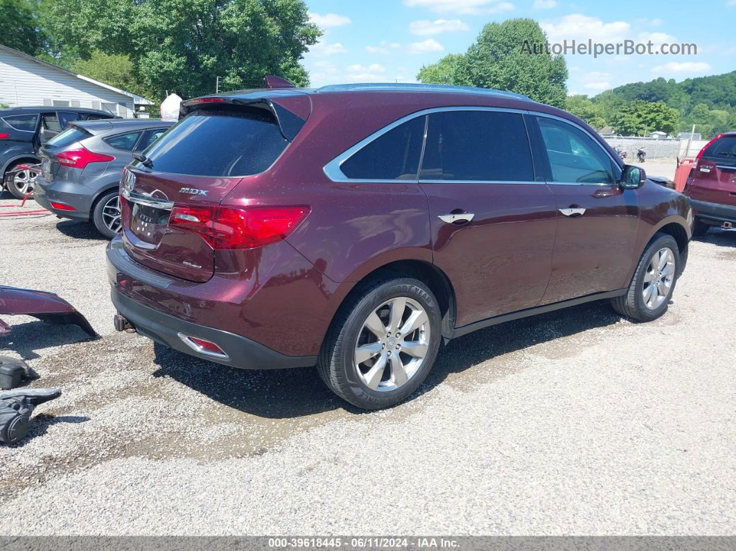 2016 Acura Mdx Advance   Entertainment Packages/advance Package Red vin: 5FRYD4H95GB001091