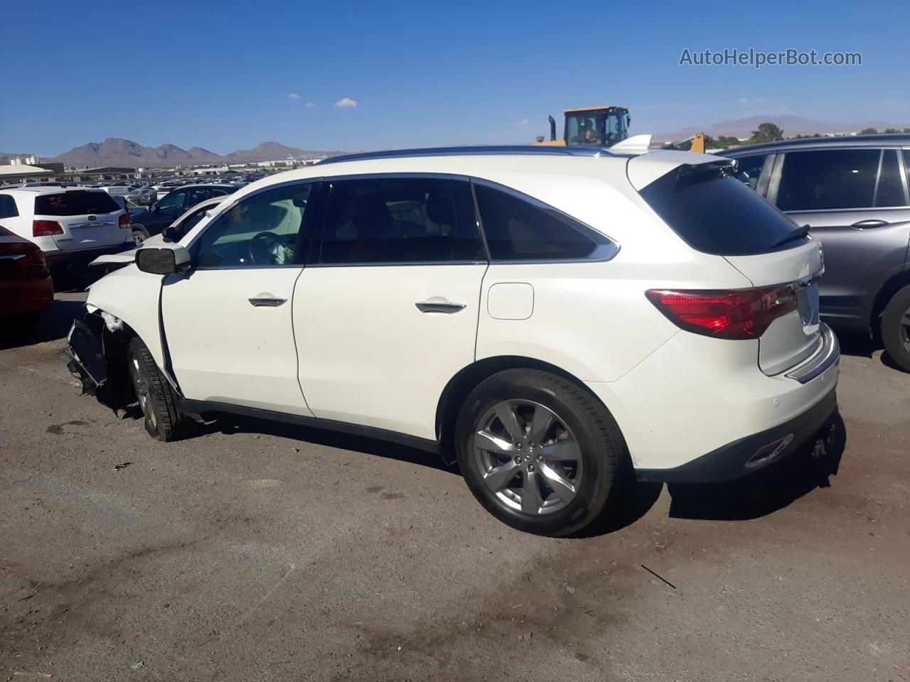 2016 Acura Mdx Advance White vin: 5FRYD4H95GB001849