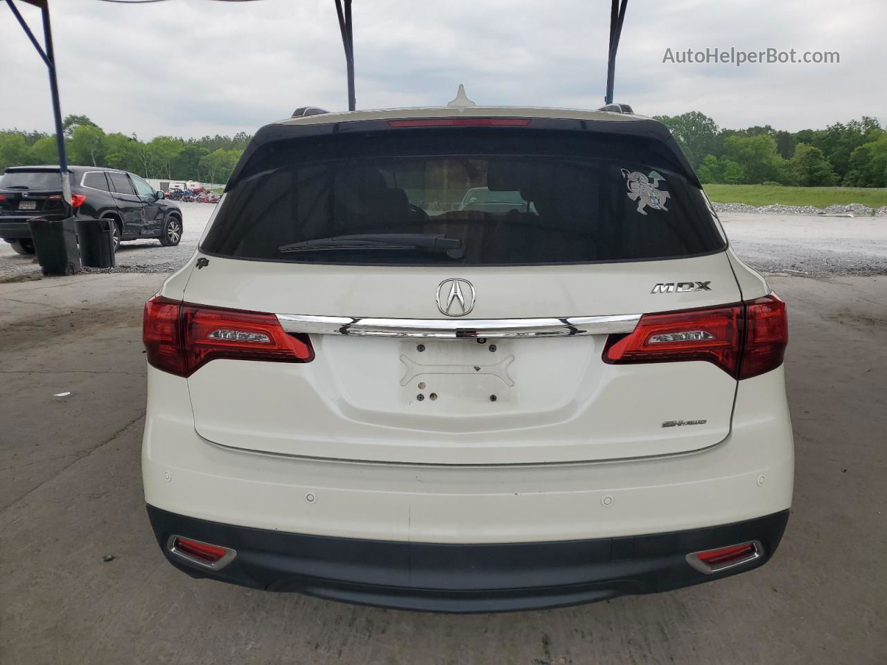 2016 Acura Mdx Advance White vin: 5FRYD4H95GB007537