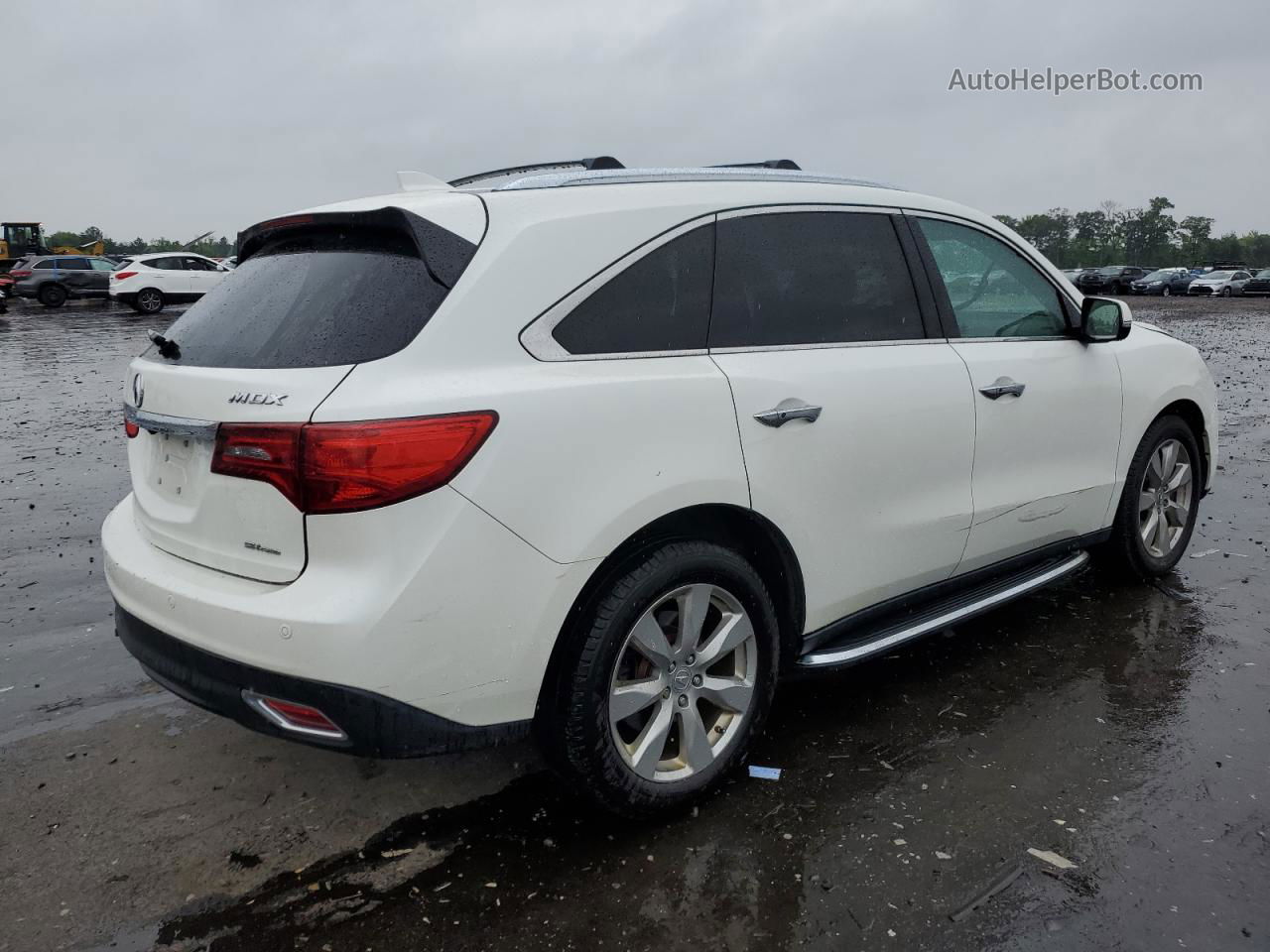 2016 Acura Mdx Advance White vin: 5FRYD4H95GB025567