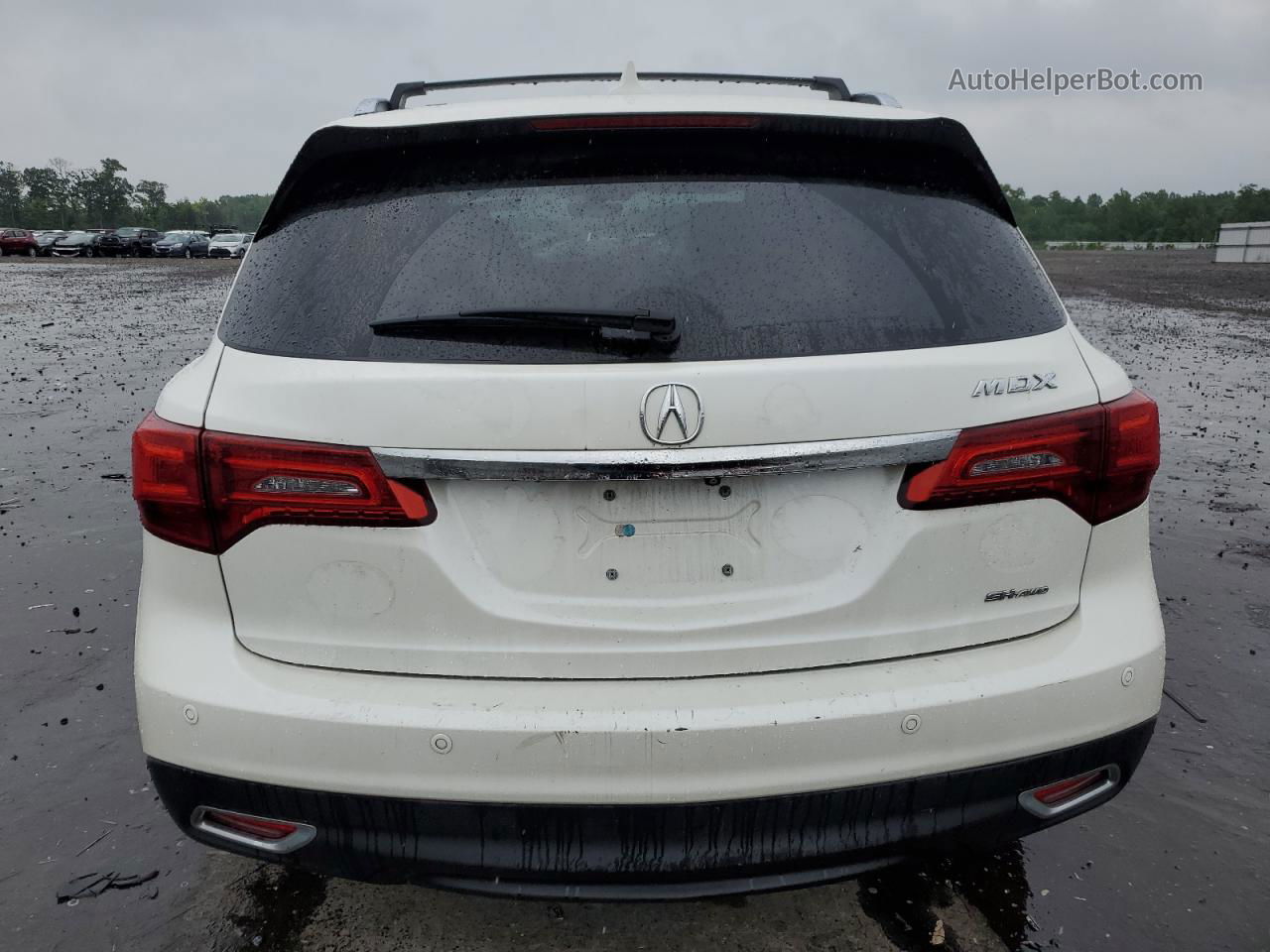 2016 Acura Mdx Advance White vin: 5FRYD4H95GB025567