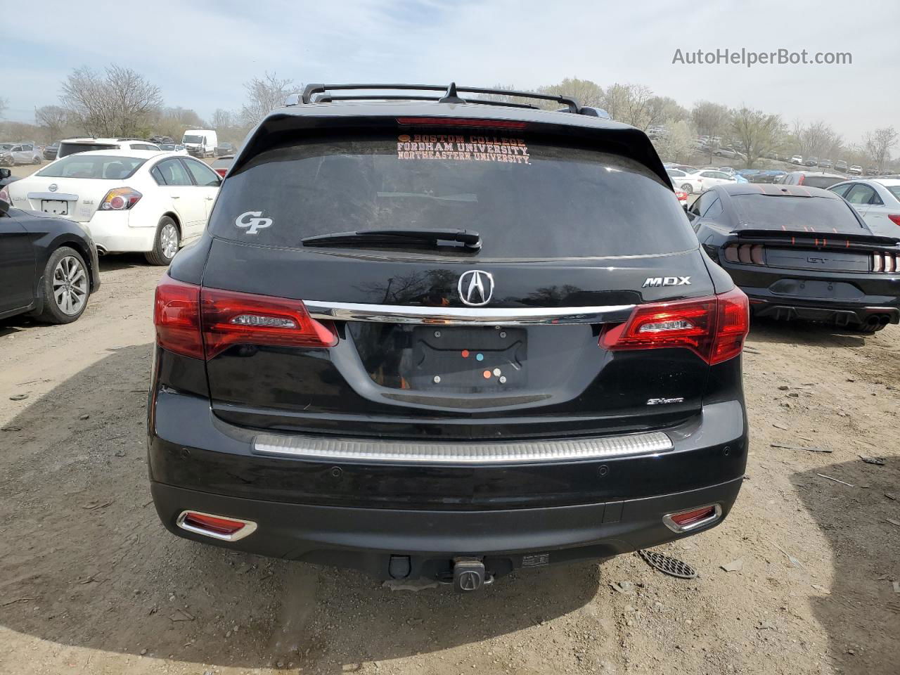 2016 Acura Mdx Advance Черный vin: 5FRYD4H96GB012004