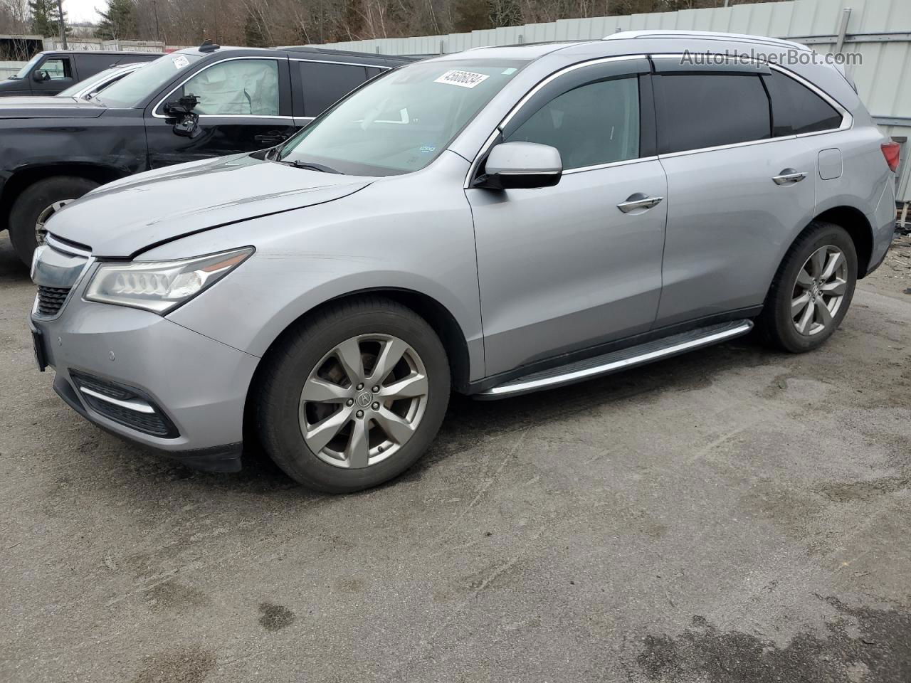 2016 Acura Mdx Advance Gray vin: 5FRYD4H96GB012665