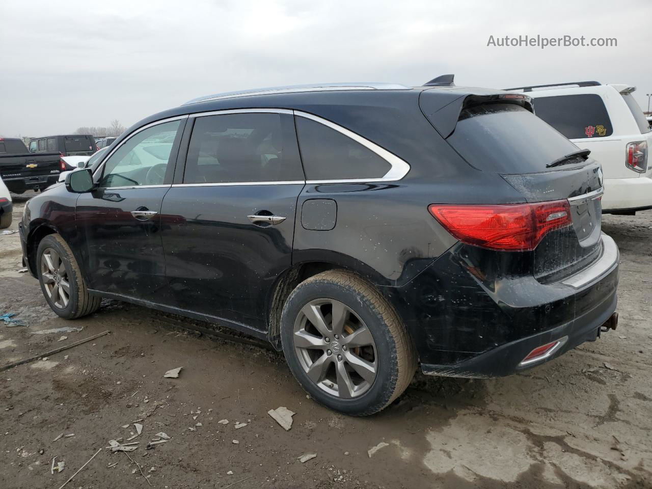 2016 Acura Mdx Advance Черный vin: 5FRYD4H96GB038859