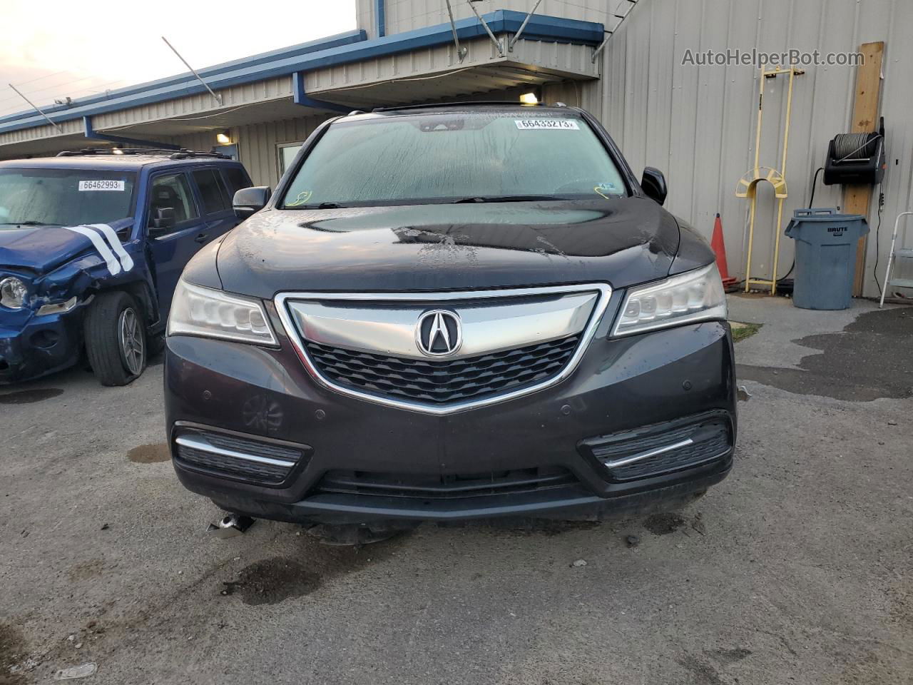 2016 Acura Mdx Advance Charcoal vin: 5FRYD4H97GB043441