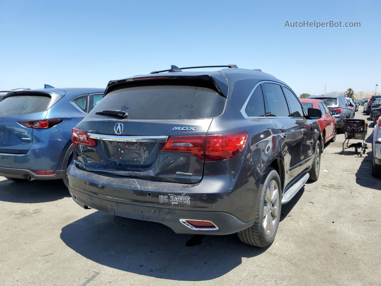 2016 Acura Mdx Advance Gray vin: 5FRYD4H98GB001067