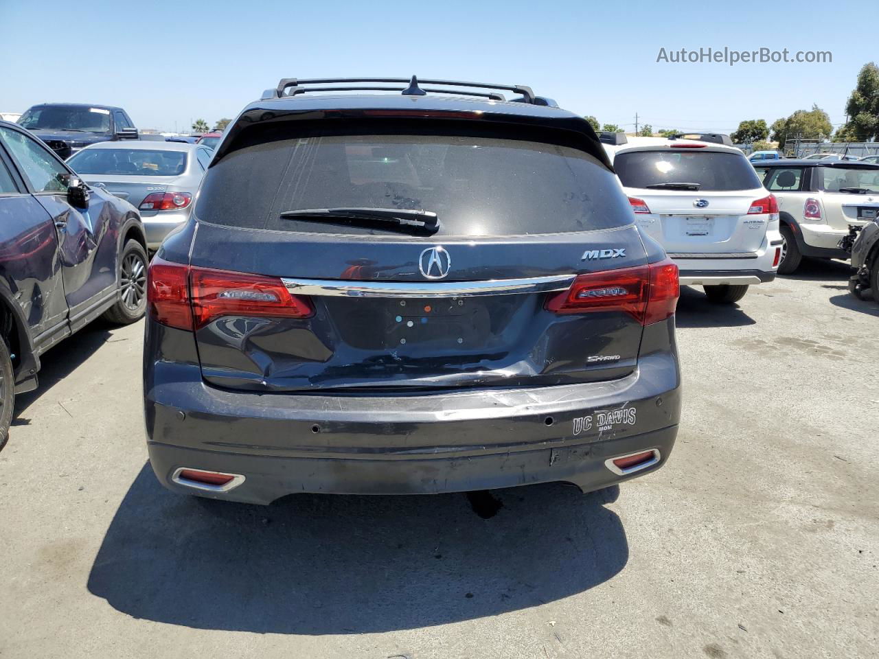 2016 Acura Mdx Advance Gray vin: 5FRYD4H98GB001067