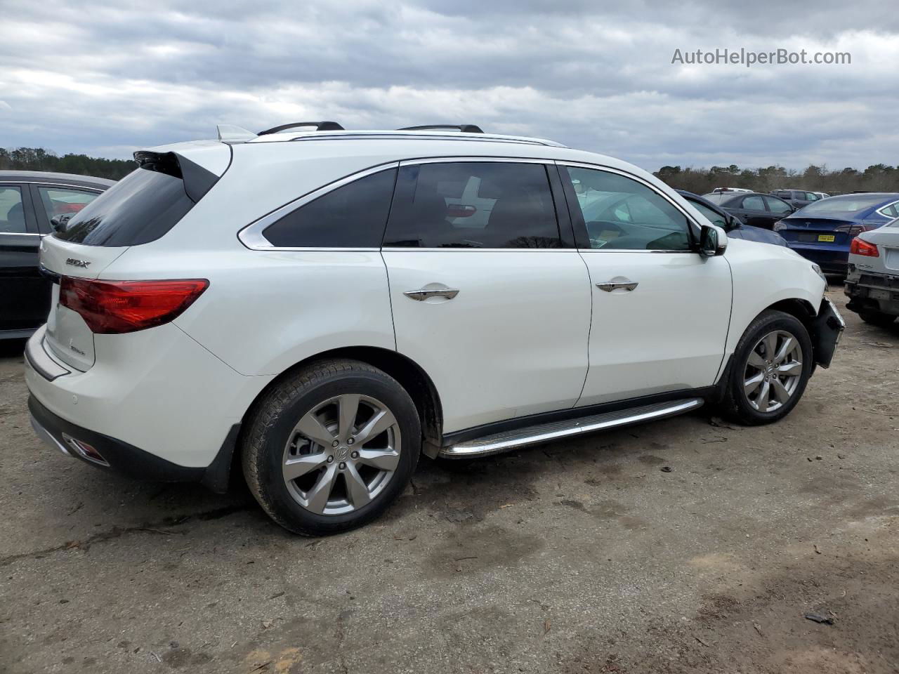 2016 Acura Mdx Advance White vin: 5FRYD4H98GB026566