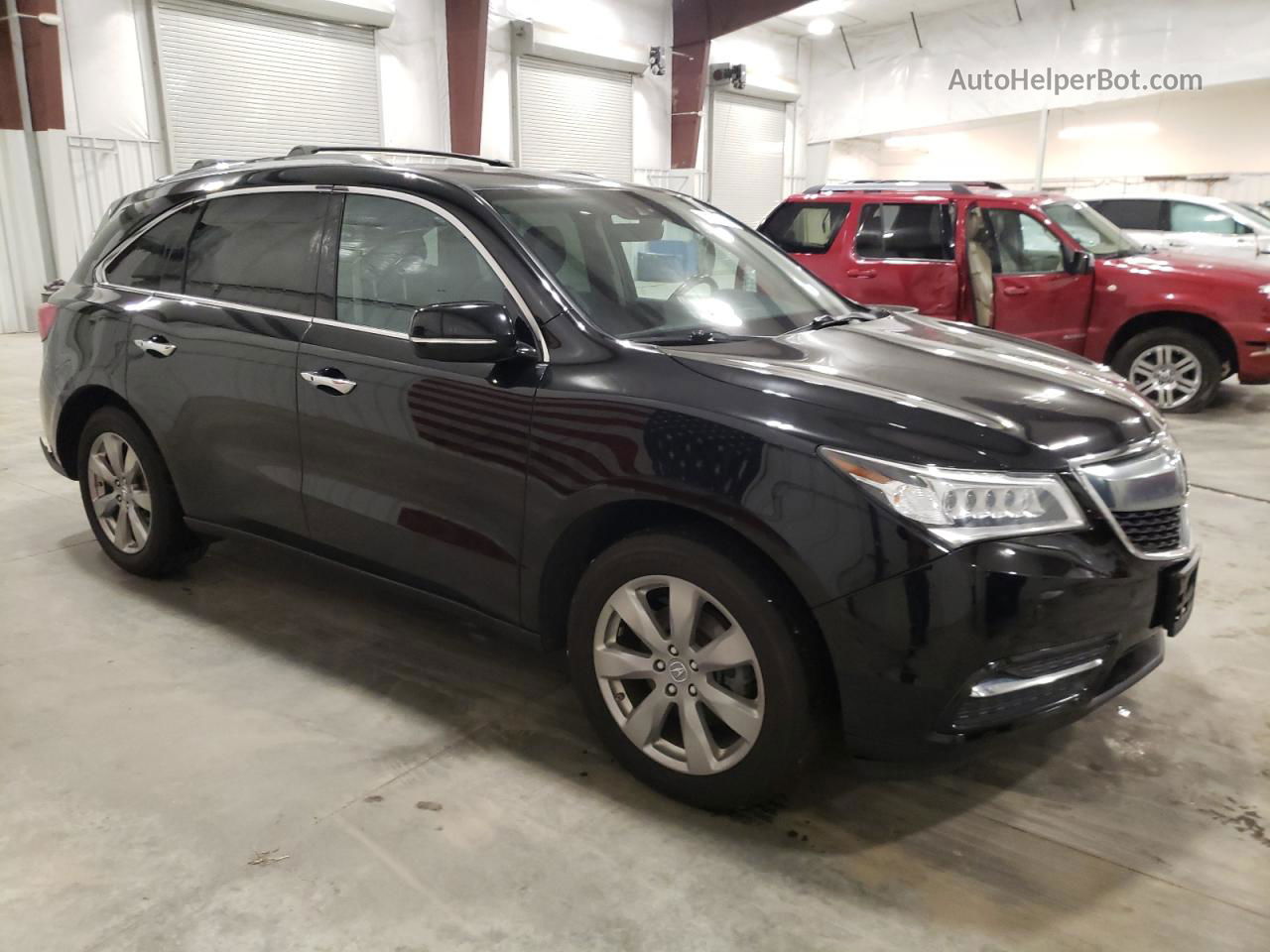 2016 Acura Mdx Advance Black vin: 5FRYD4H98GB033310