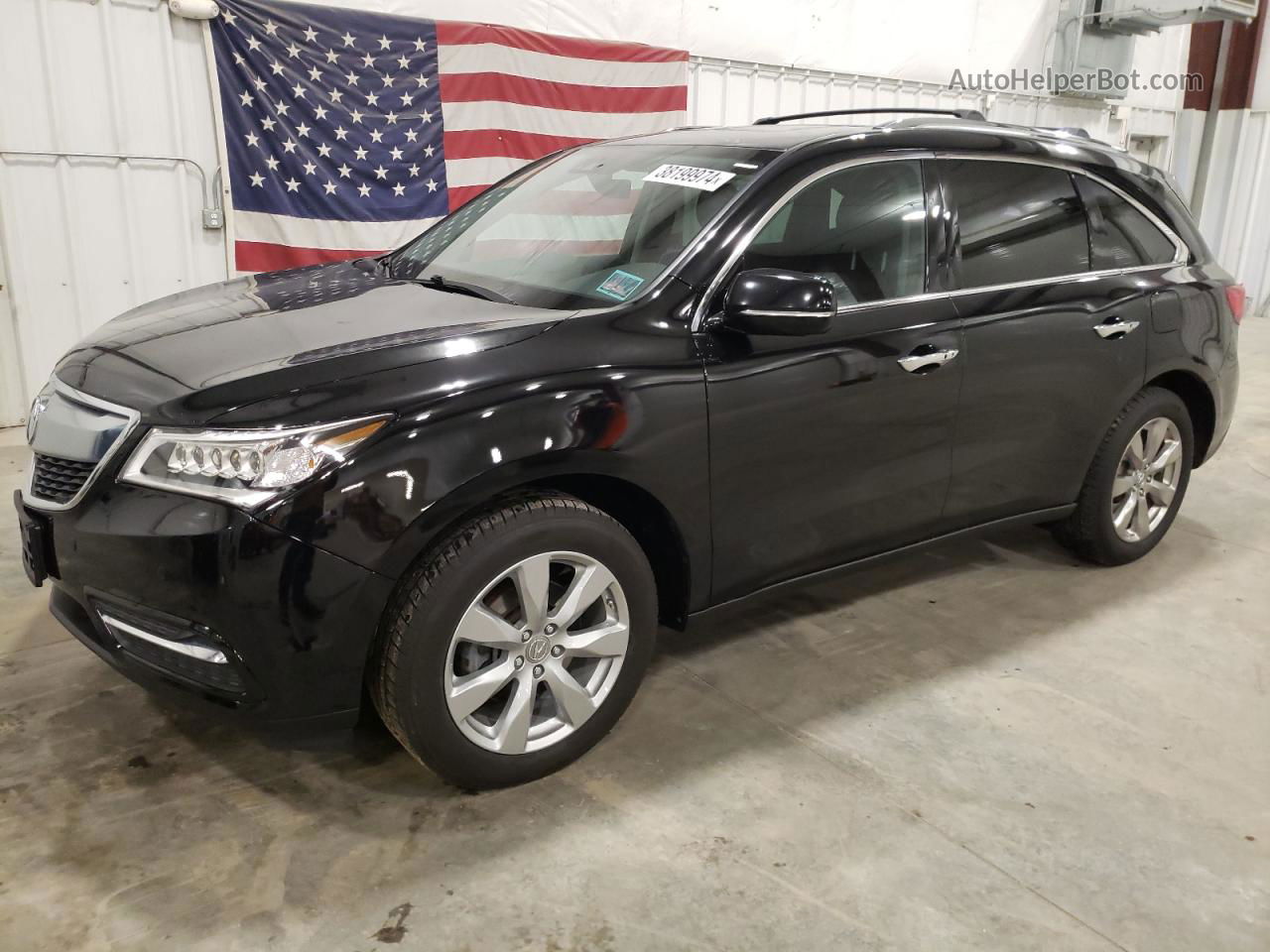 2016 Acura Mdx Advance Black vin: 5FRYD4H98GB033310