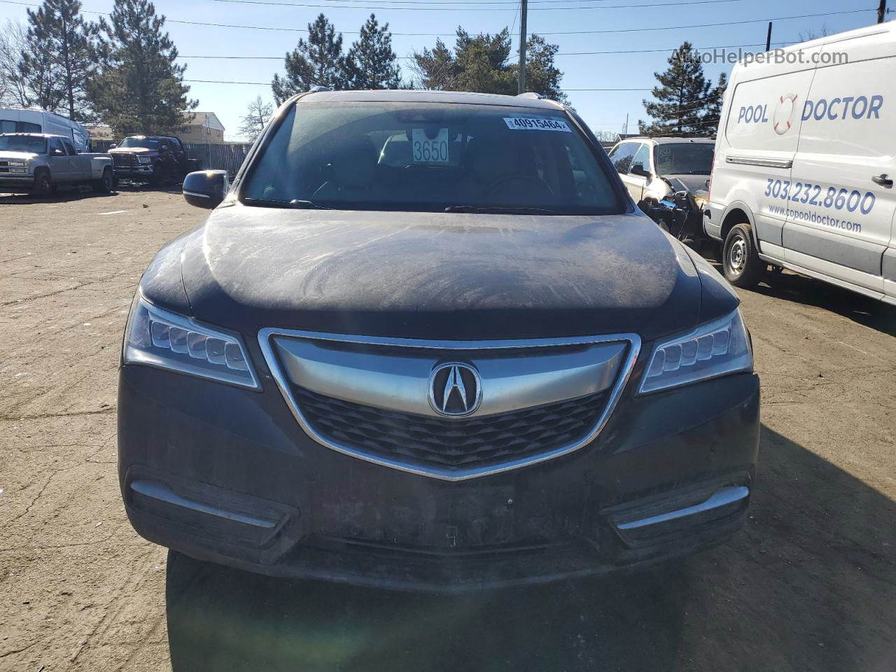 2016 Acura Mdx Advance Black vin: 5FRYD4H98GB050205