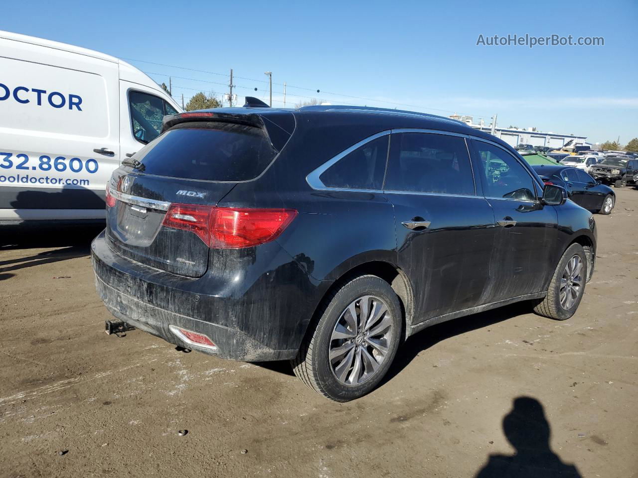 2016 Acura Mdx Advance Black vin: 5FRYD4H98GB050205