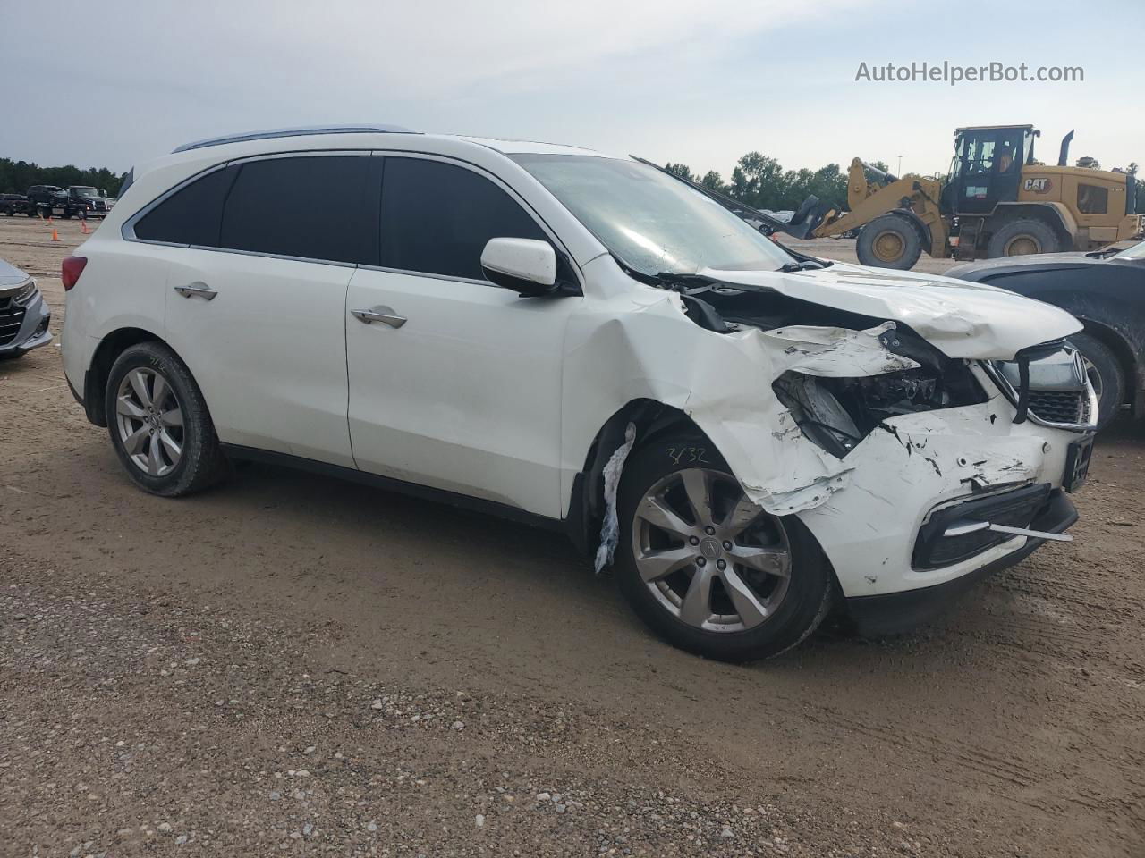 2016 Acura Mdx Advance White vin: 5FRYD4H99GB051685