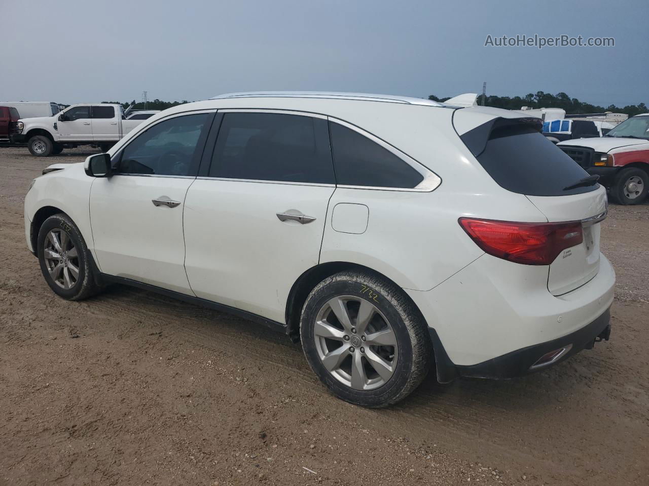 2016 Acura Mdx Advance White vin: 5FRYD4H99GB051685