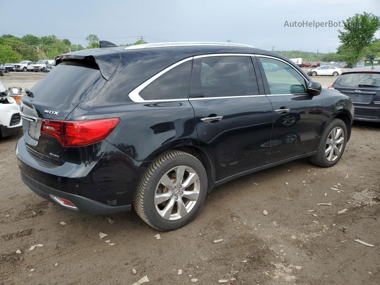 2016 Acura Mdx Advance Черный vin: 5FRYD4H99GB056983