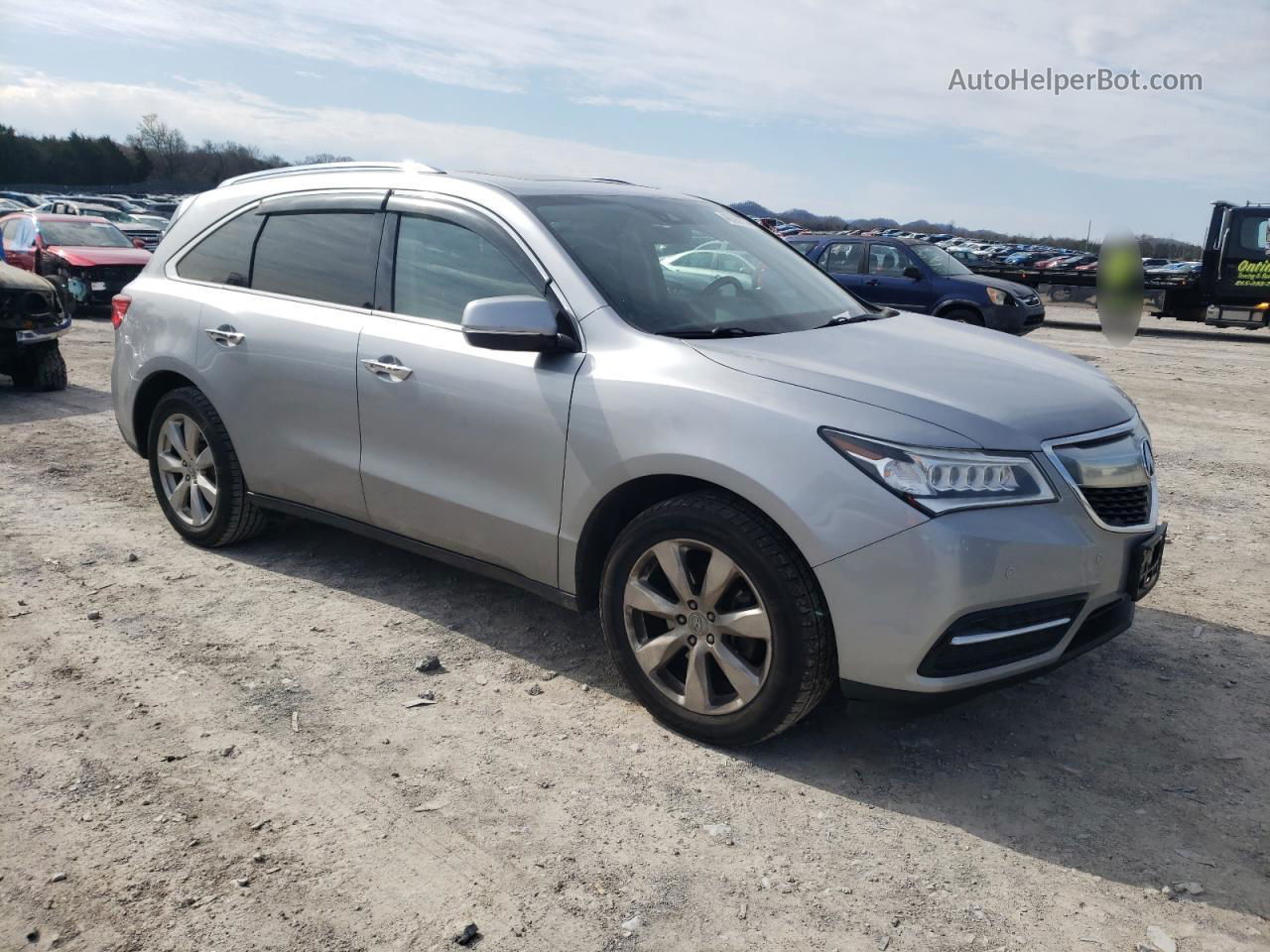 2016 Acura Mdx Advance Silver vin: 5FRYD4H99GB059639