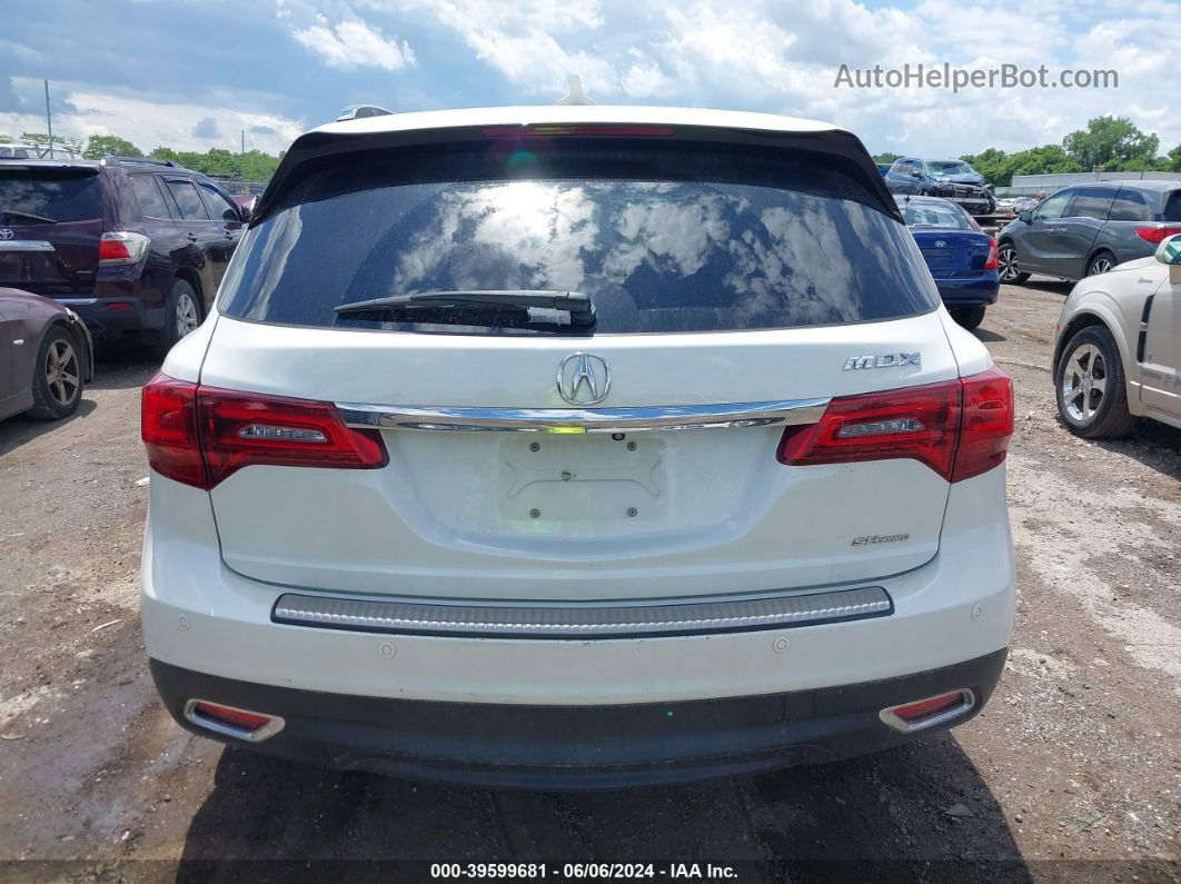 2016 Acura Mdx Advance   Entertainment Packages/advance Package White vin: 5FRYD4H9XGB019263