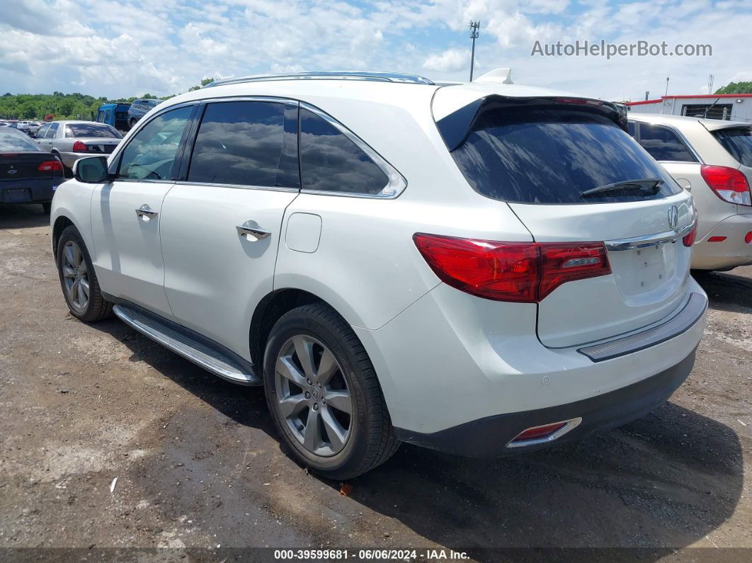 2016 Acura Mdx Advance   Entertainment Packages/advance Package White vin: 5FRYD4H9XGB019263