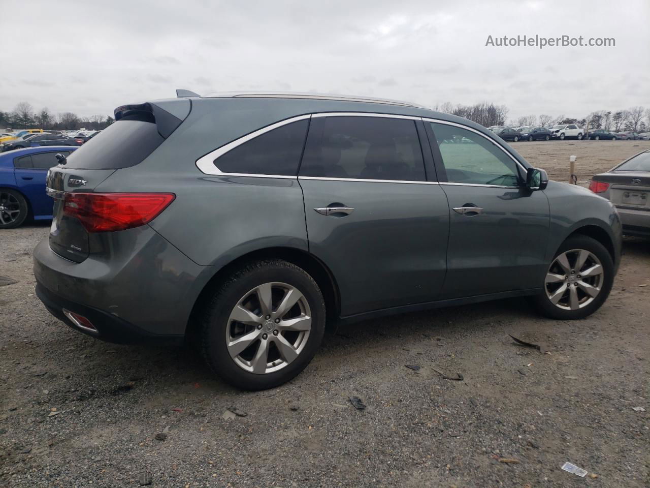 2016 Acura Mdx Advance Gray vin: 5FRYD4H9XGB045376